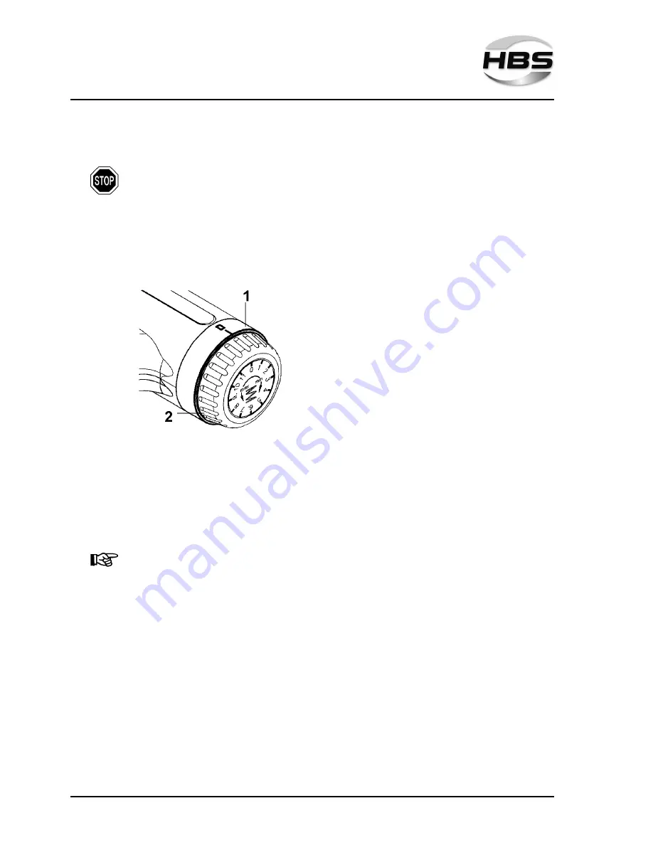 HBS 92-20-254 Operating Manual Download Page 20