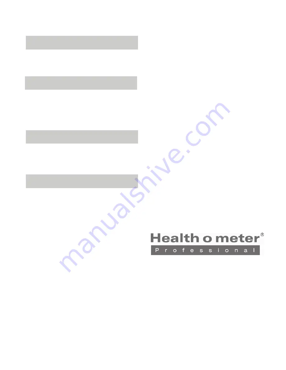 Health O Meter 2210CART Instruction Manual Download Page 4