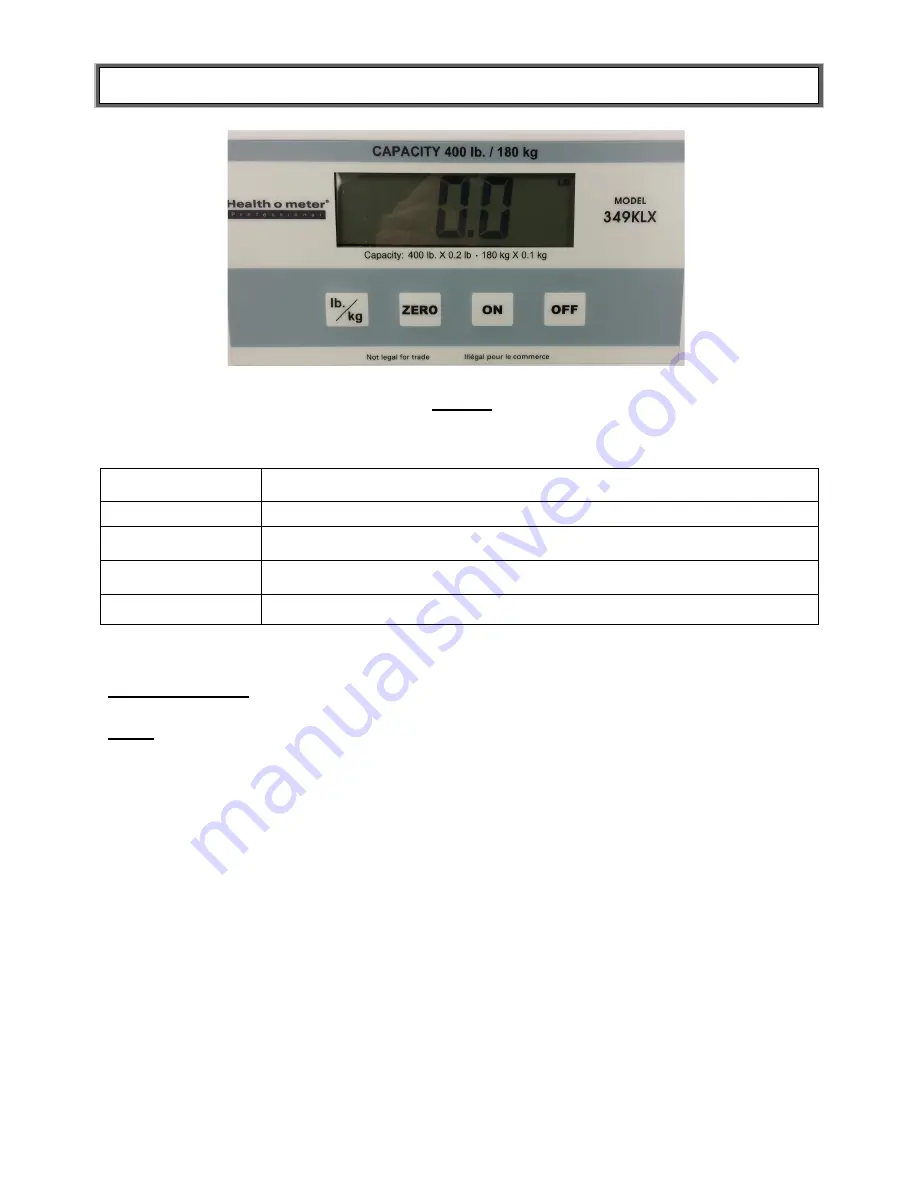 Health O Meter 349KLX User Instructions Download Page 48