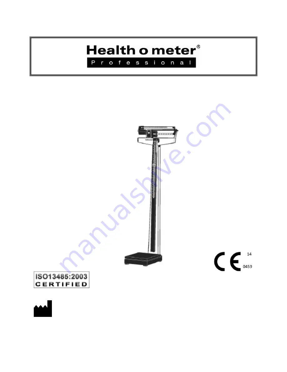 Health O Meter 450KL Скачать руководство пользователя страница 1