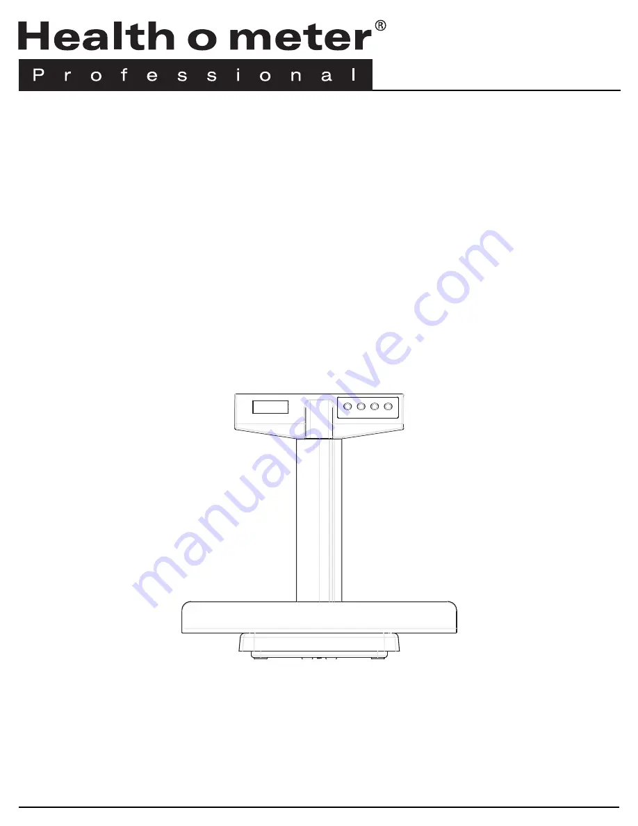 Health O Meter 522KL Operation Manual Download Page 1