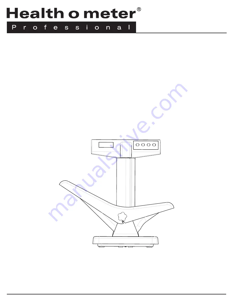 Health O Meter 524KL Operation Manual Download Page 1