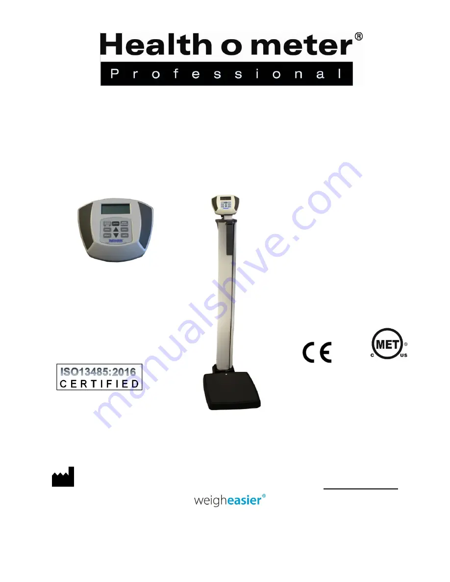 Health O Meter 600KG User Instructions Download Page 37