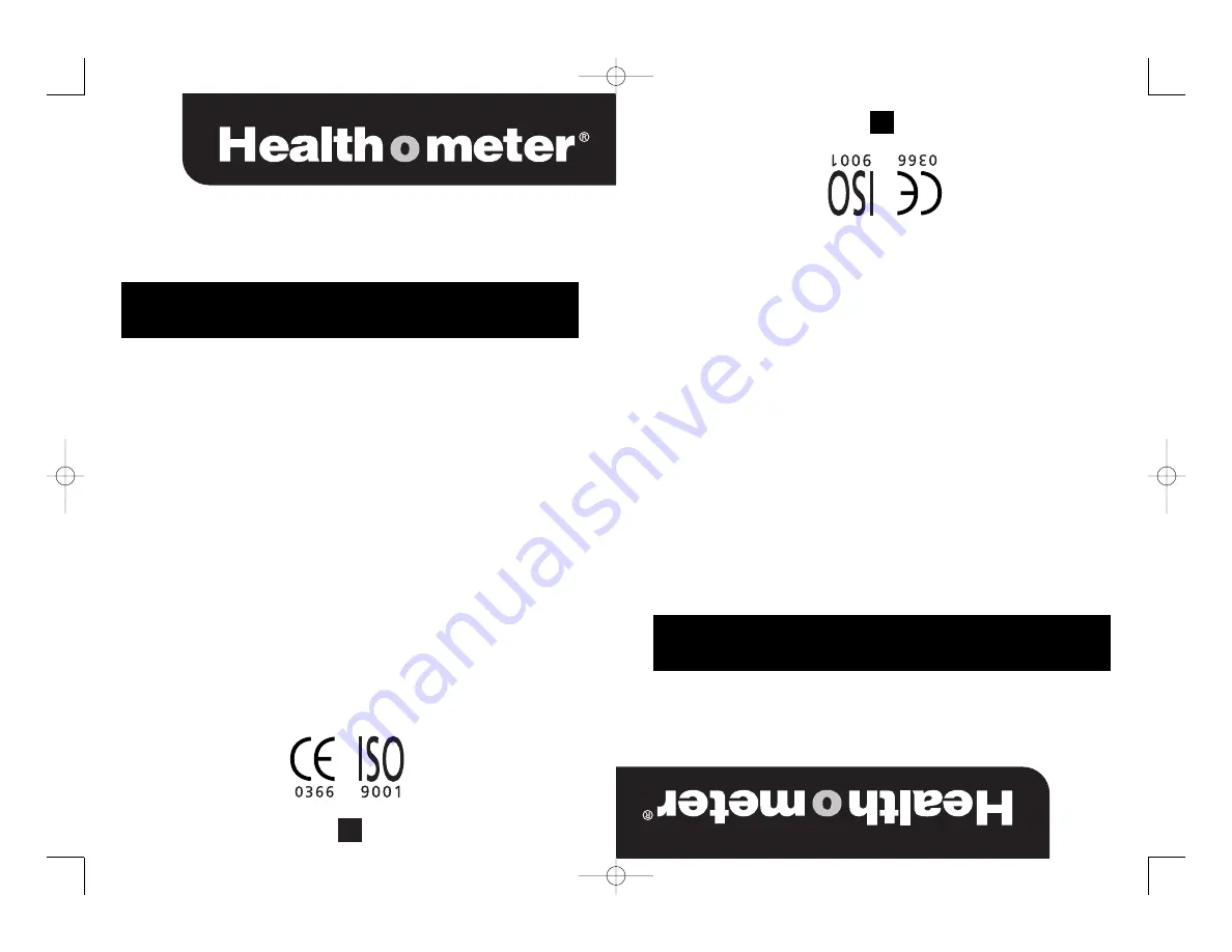 Health O Meter 7632 Скачать руководство пользователя страница 2