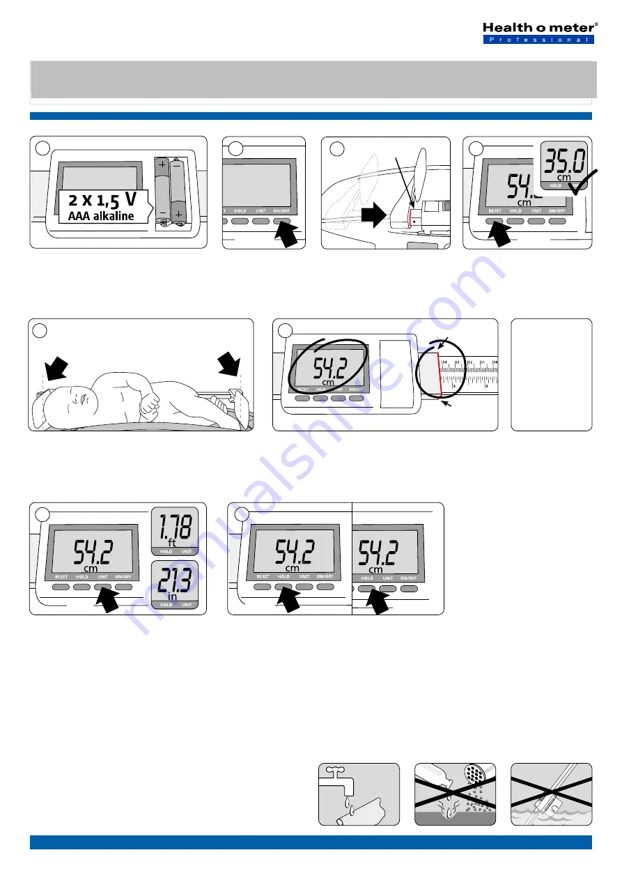 Health O Meter eBABYHR Скачать руководство пользователя страница 3
