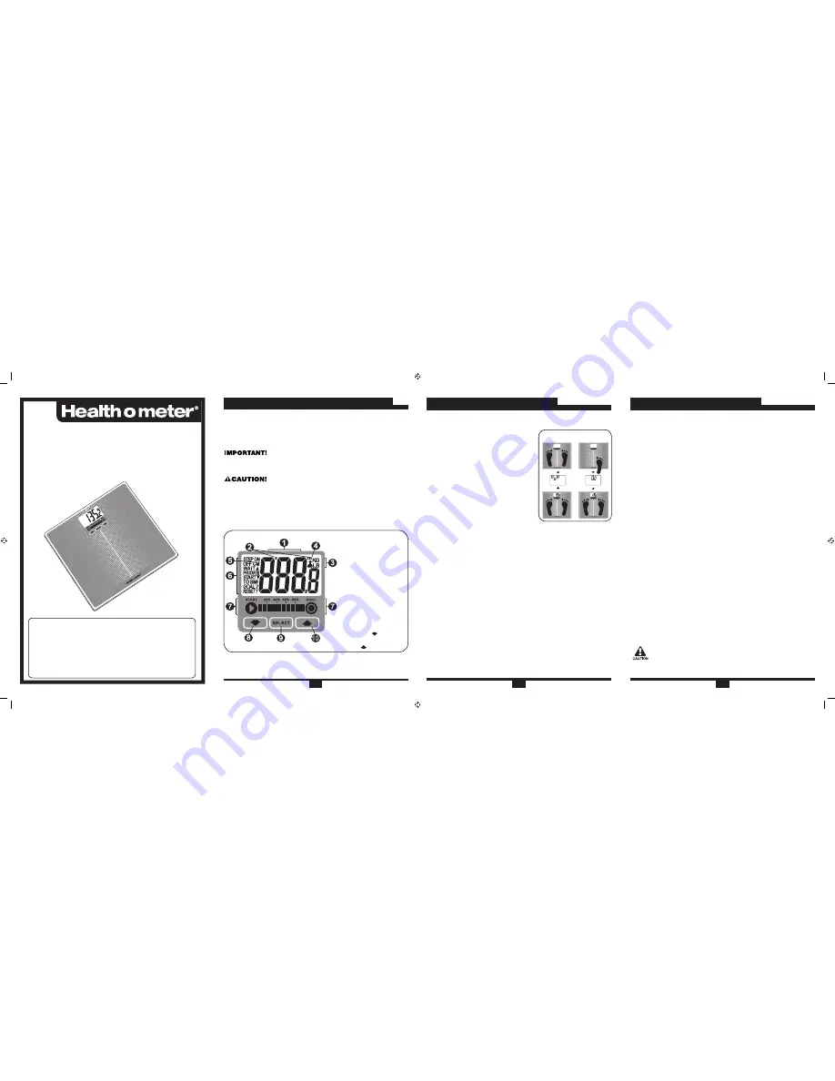 Health O Meter HDM166-60 User Manual Download Page 1