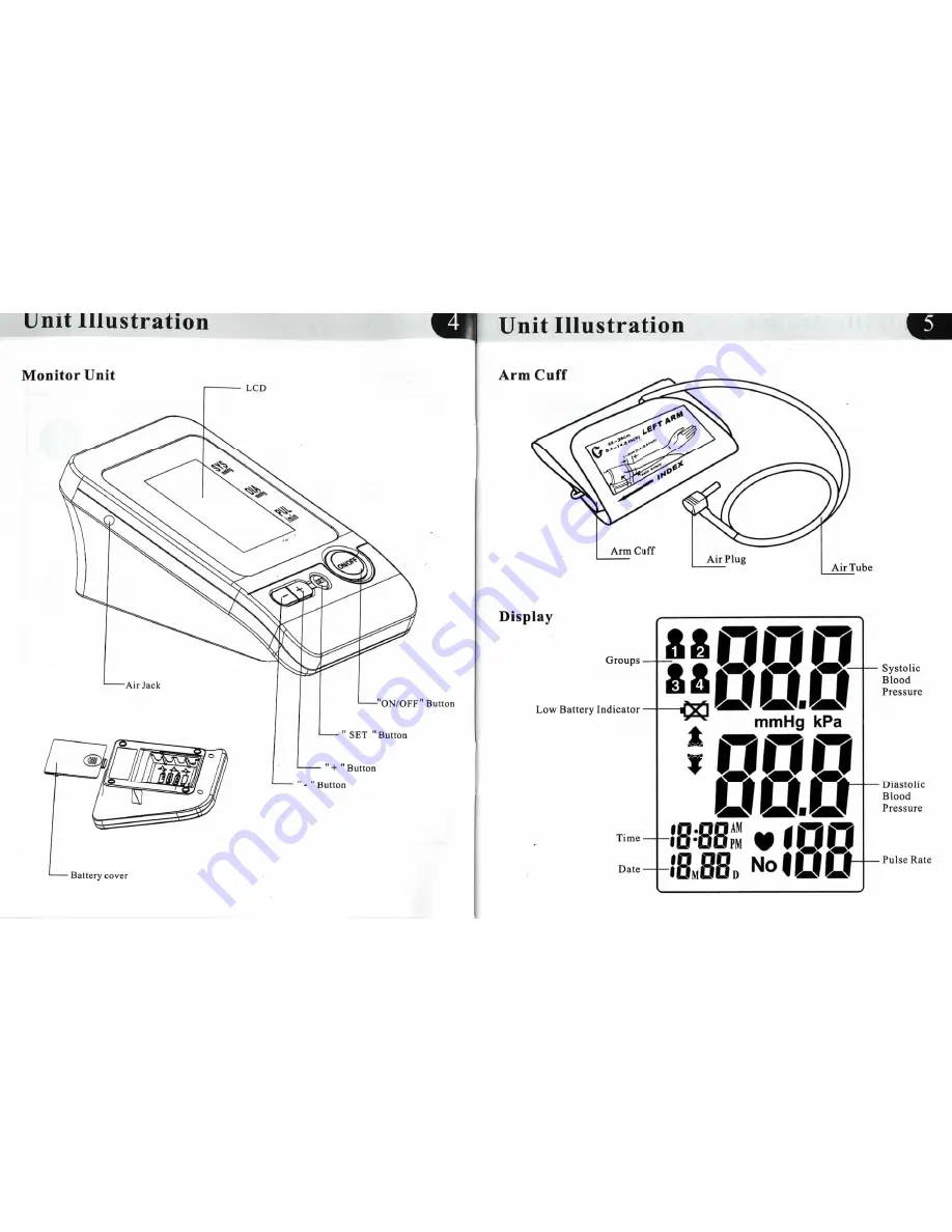 health sense BP-1303 Owner'S Manual Download Page 4