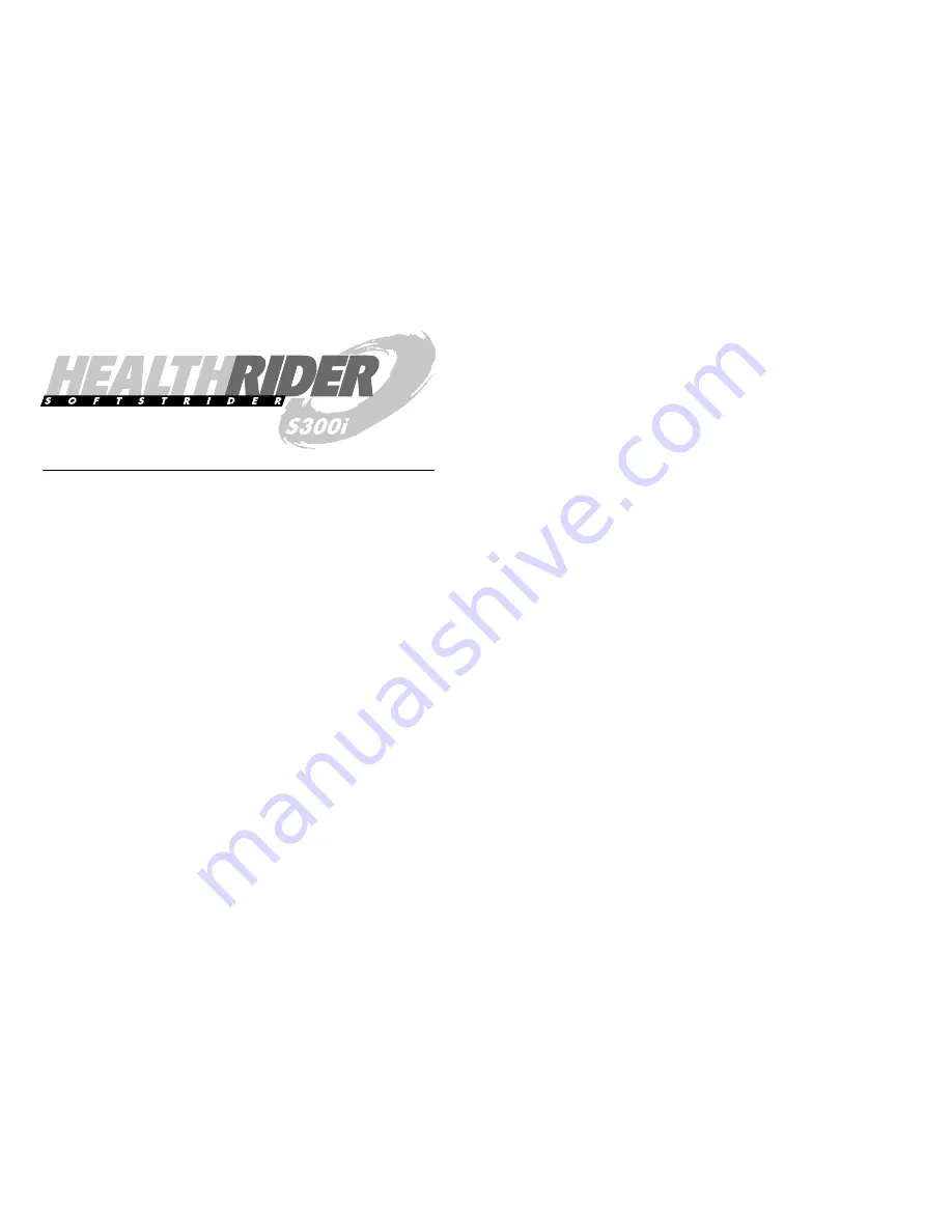 Healthrider HETL09910 User Manual Download Page 2