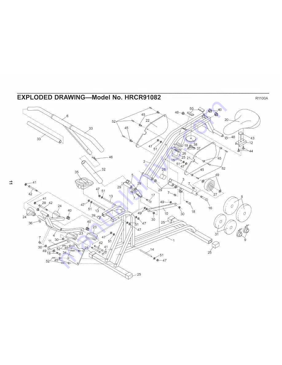 Healthrider HRCR91082 User Manual Download Page 11