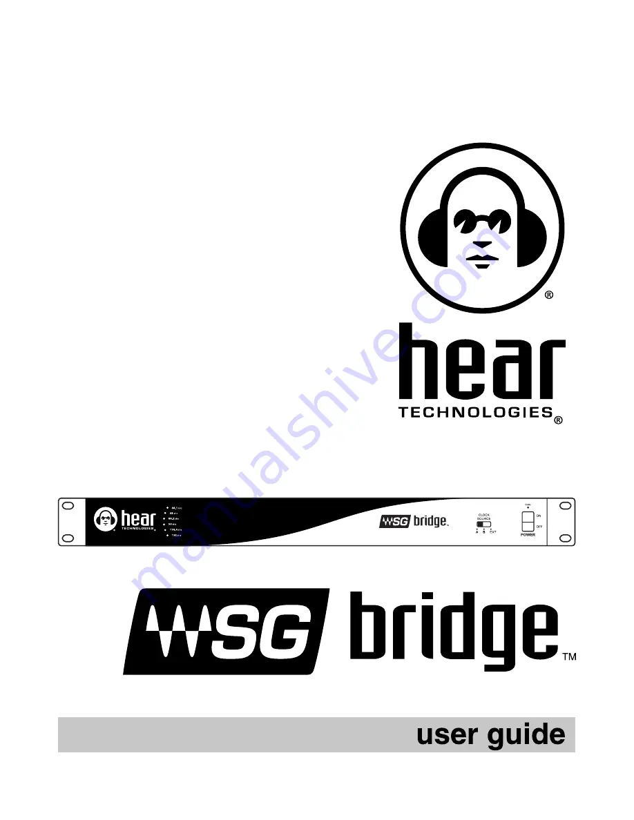 Hear Technologies WSG Bridge User Manual Download Page 1