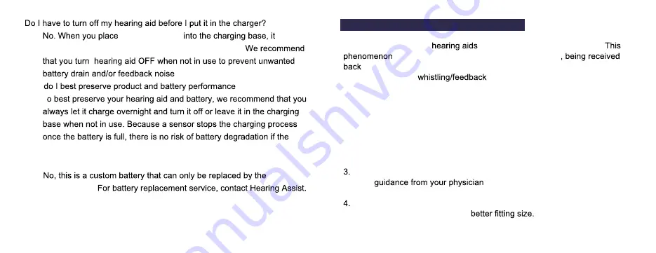 Hearing Assist RaCharge HA-802 User Manual Download Page 15