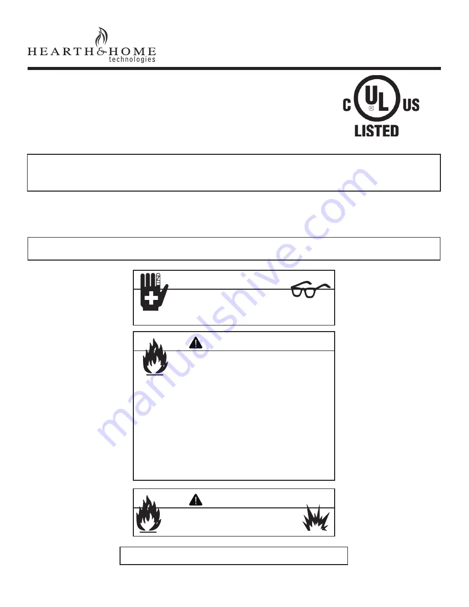 Hearth and Home Technologies BEK Installation Instructions Manual Download Page 1