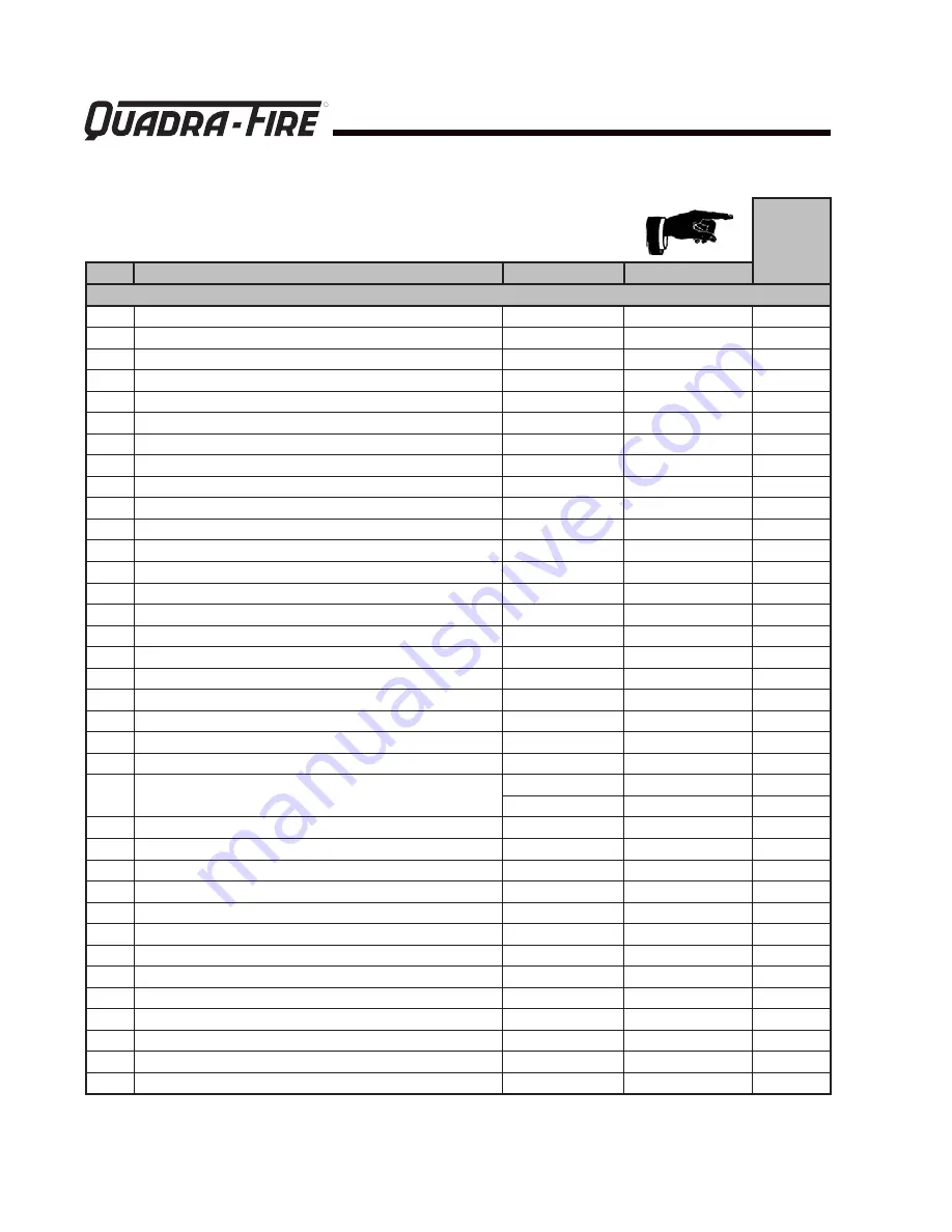 Hearth & Home QUADRA-FIRE Castile Insert Troubleshooting Manual Download Page 30