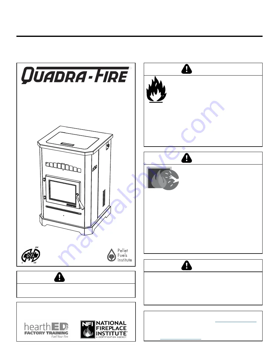 Hearth & Home Quadra-Fire OUTFITTER-II Скачать руководство пользователя страница 1