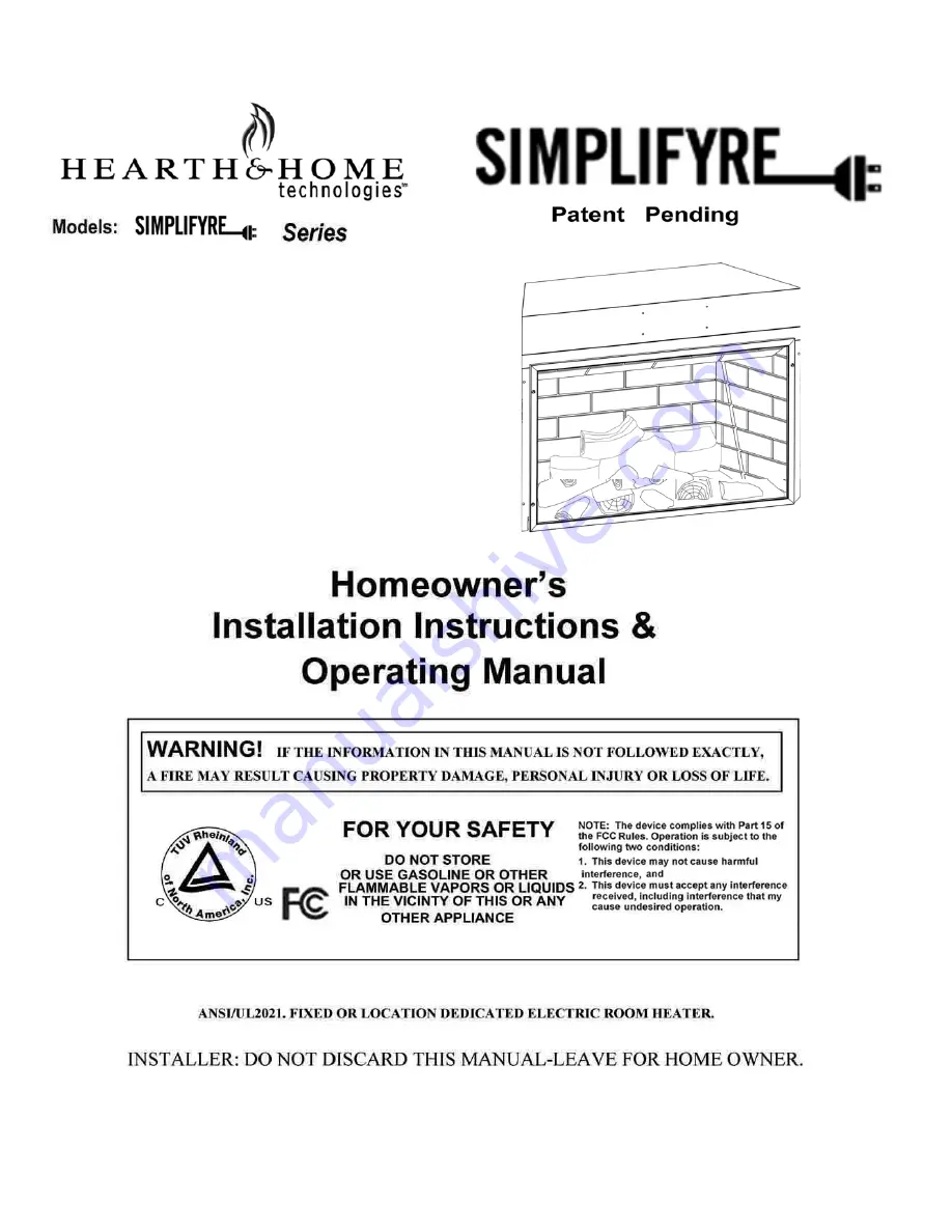 Hearth home SFE-MEDIA26-BK Скачать руководство пользователя страница 1