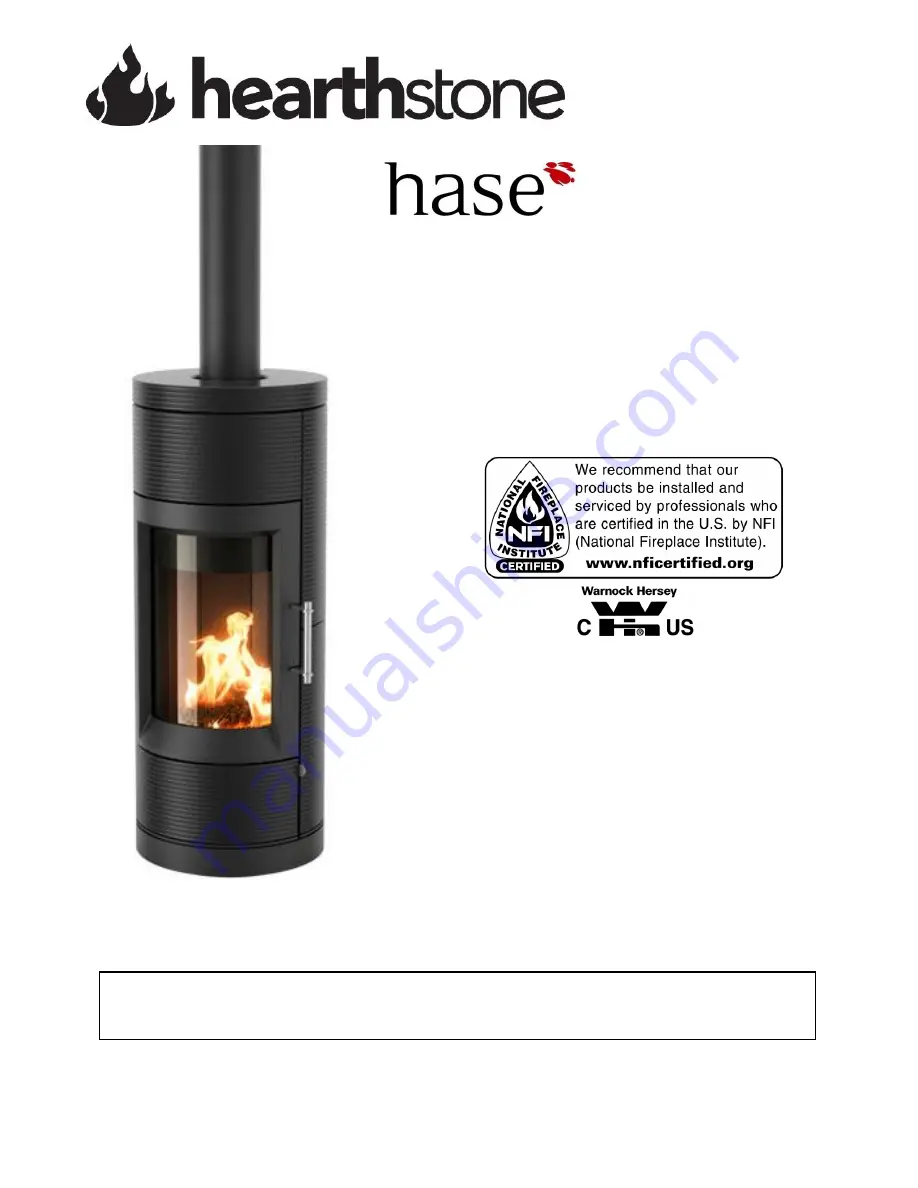 HearthStone hase lima 8150 Owner'S Manual Download Page 1