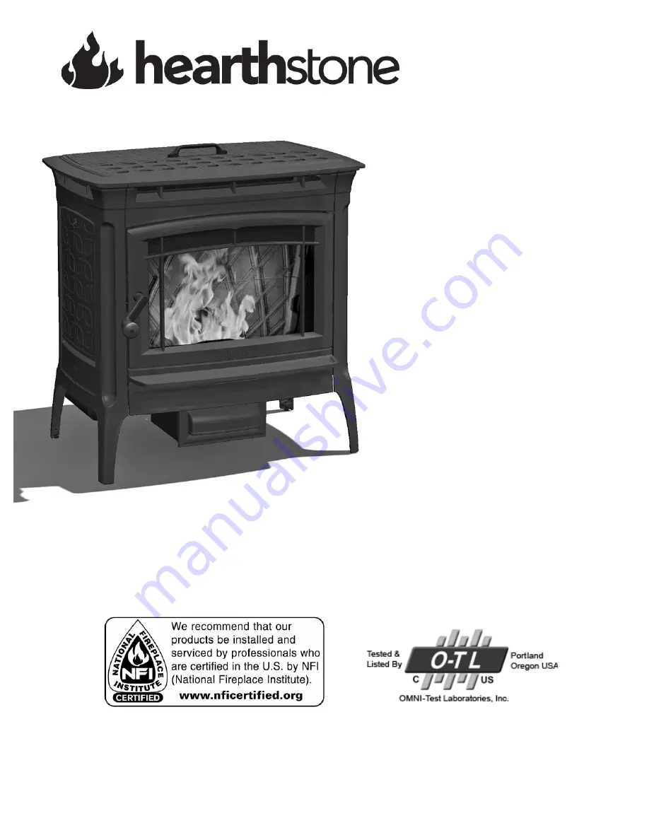 HearthStove Manchester 8330 Скачать руководство пользователя страница 1