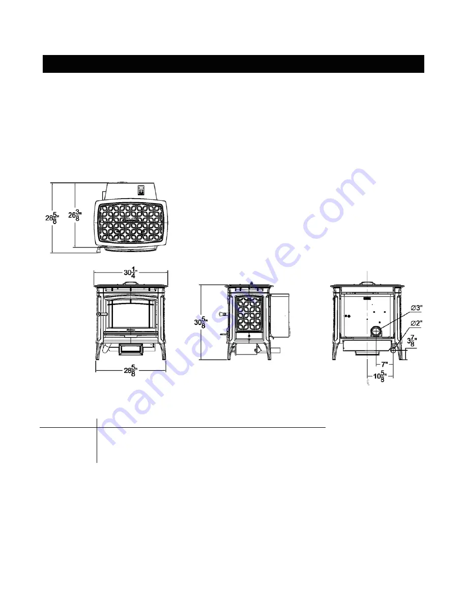 HearthStove Manchester 8330 Owner'S Manual Download Page 6