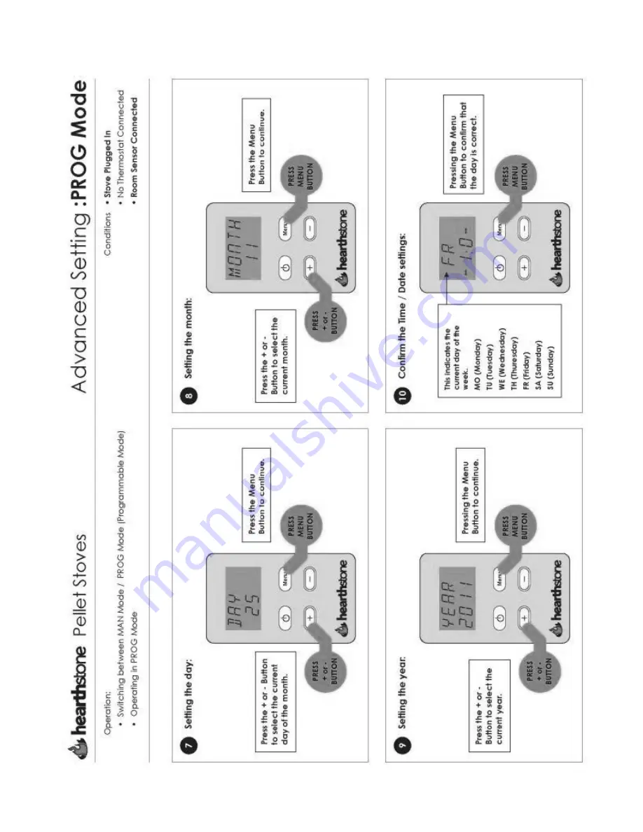 HearthStove Manchester 8330 Owner'S Manual Download Page 20