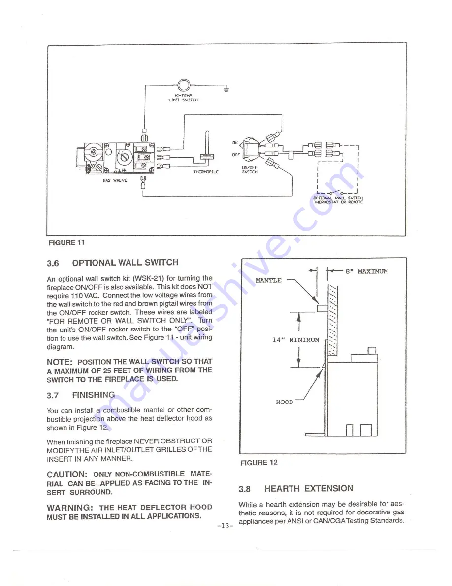 Heat & Glo 4000INS Installation And Operation Instructions Manual Download Page 14