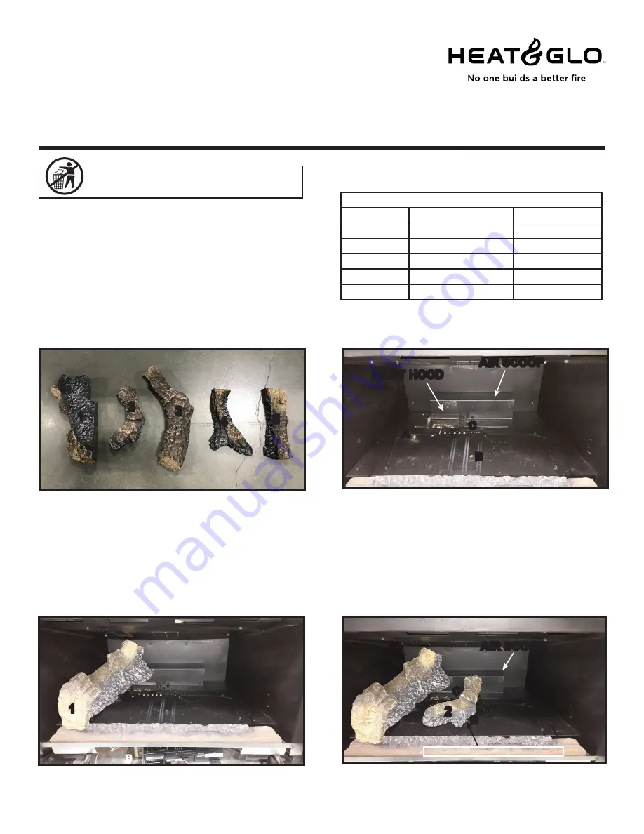 Heat & Glo LOGS-2531 Installation Instructions Manual Download Page 1