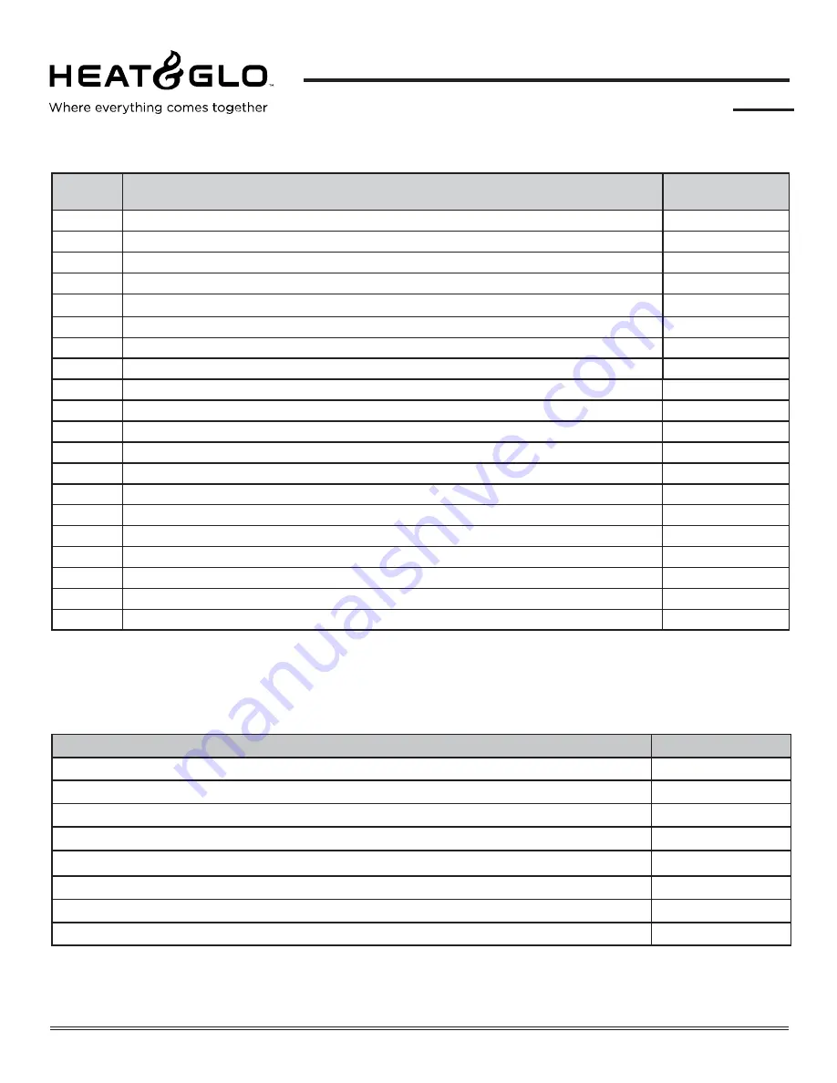 Heat & Glo MISSION-BAY Owner'S Manual Download Page 45