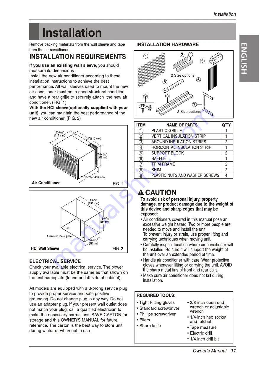 Heat Controller Comfort-Aire BG-101A Owner'S Manual Download Page 11