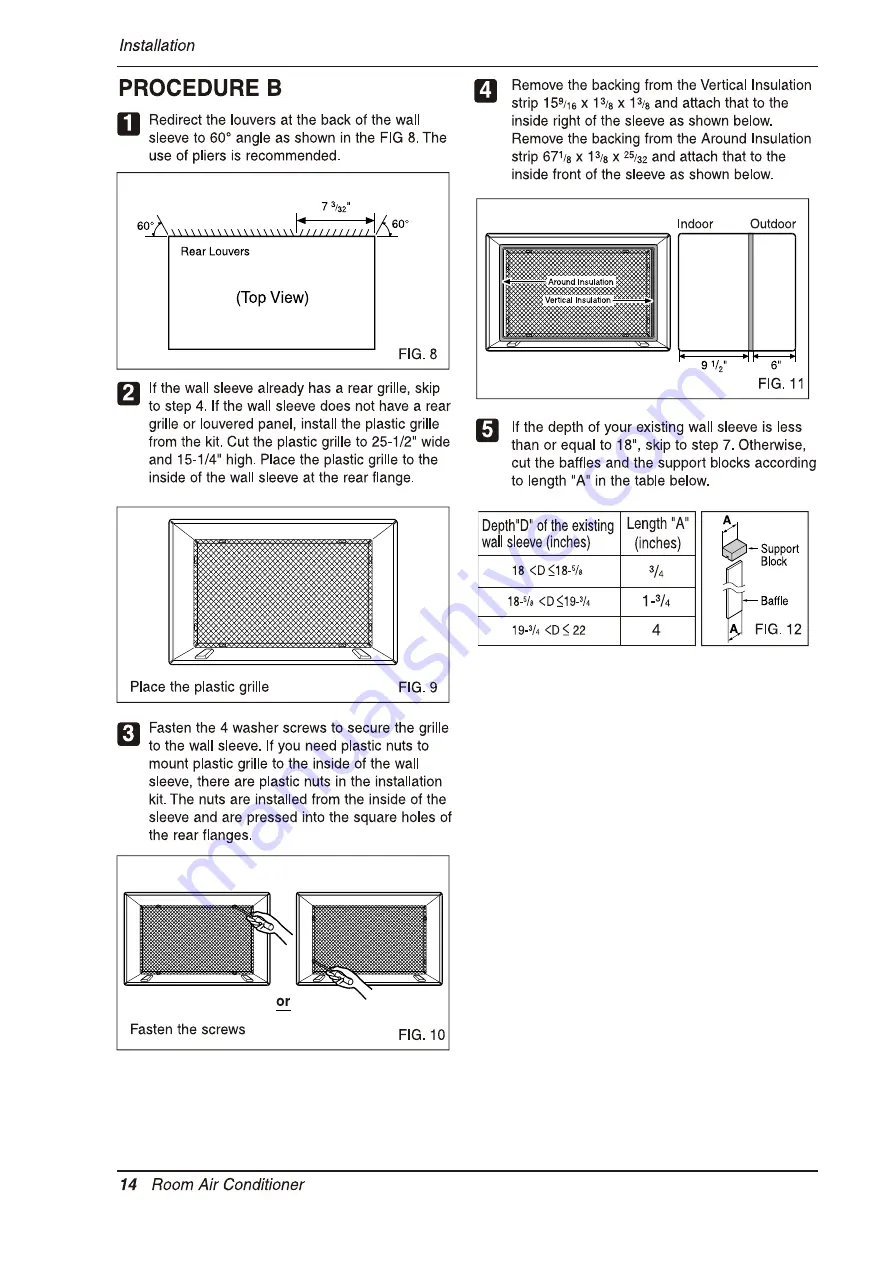 Heat Controller Comfort-Aire BG-101A Owner'S Manual Download Page 14