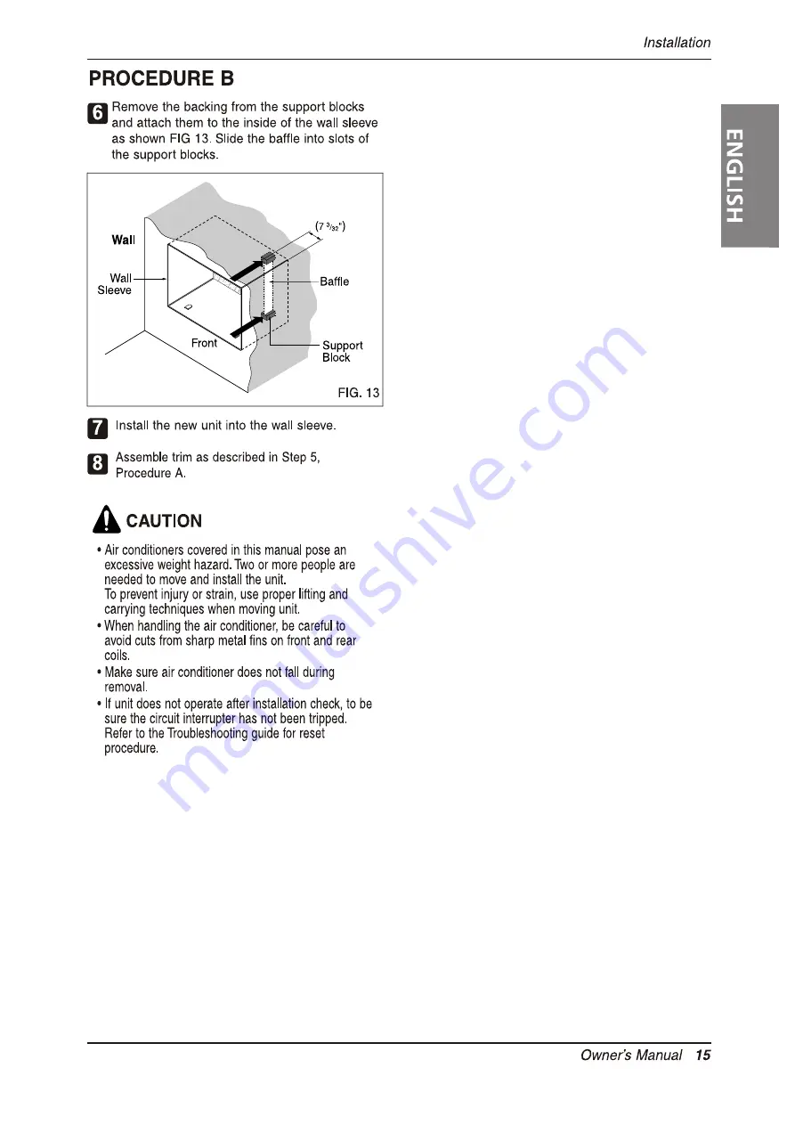 Heat Controller Comfort-Aire BG-101A Owner'S Manual Download Page 15