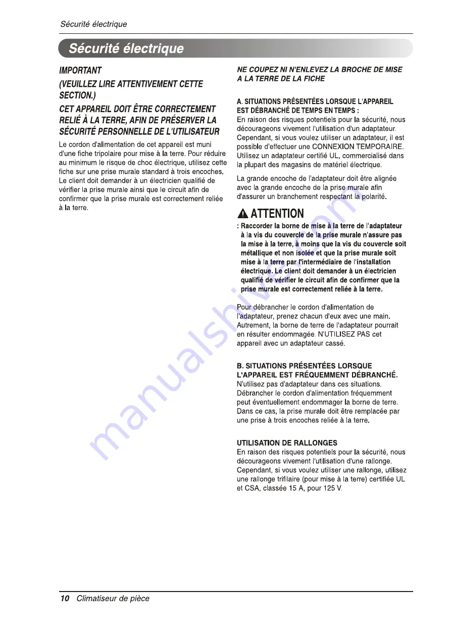 Heat Controller Comfort-Aire BG-101A Owner'S Manual Download Page 34