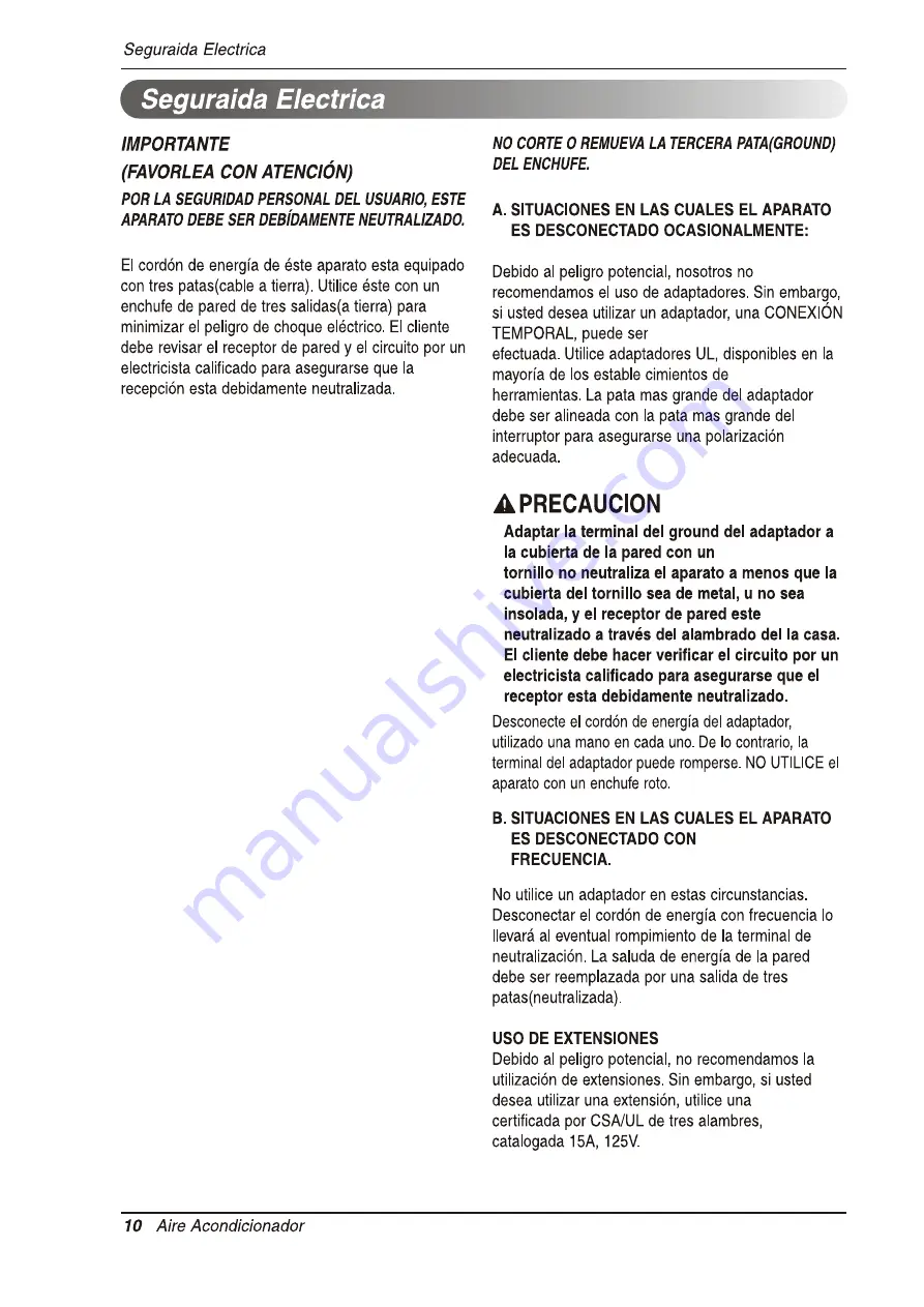 Heat Controller Comfort-Aire BG-101A Owner'S Manual Download Page 58