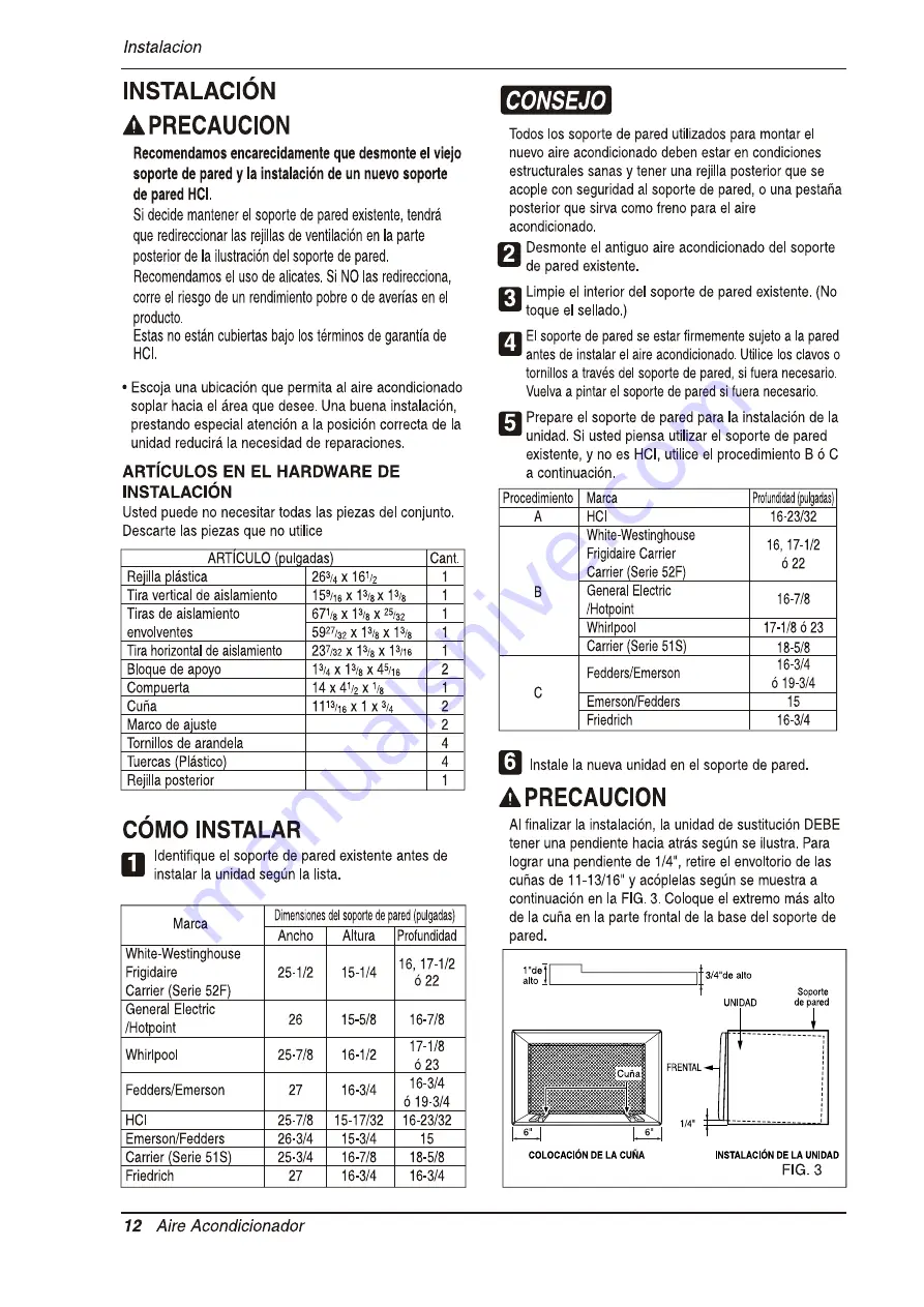 Heat Controller Comfort-Aire BG-101A Скачать руководство пользователя страница 60