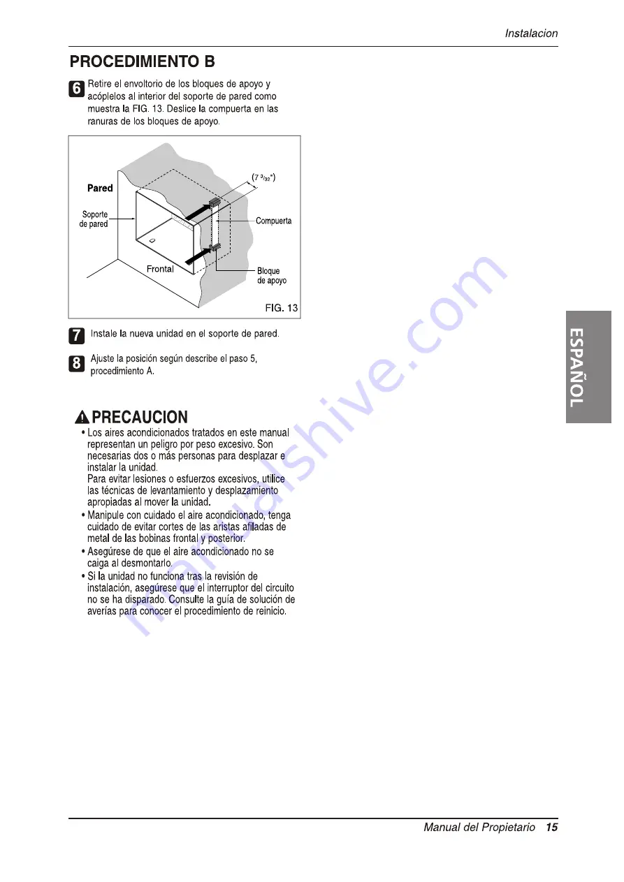 Heat Controller Comfort-Aire BG-101A Owner'S Manual Download Page 63