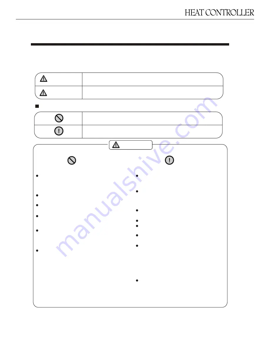 Heat Controller VMH 30 SD Series Owner'S Manual Download Page 3