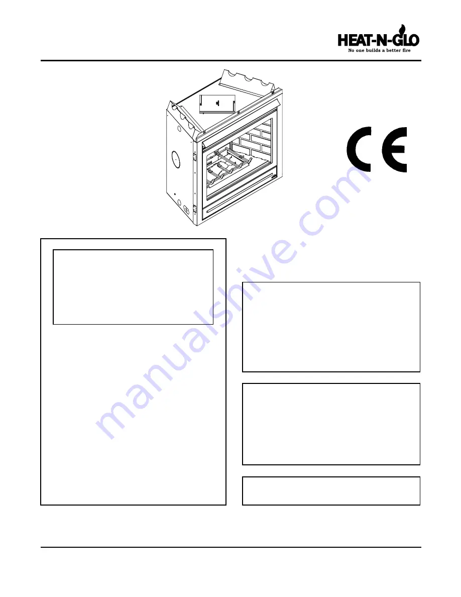 Heat-N-Glo 6000TRS-CE Installer'S Manual Download Page 1