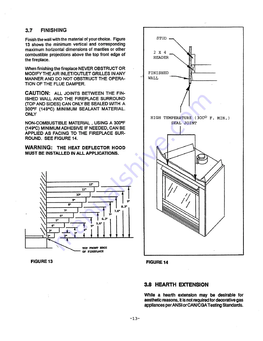 Heat-N-Glo 8000TV Скачать руководство пользователя страница 14