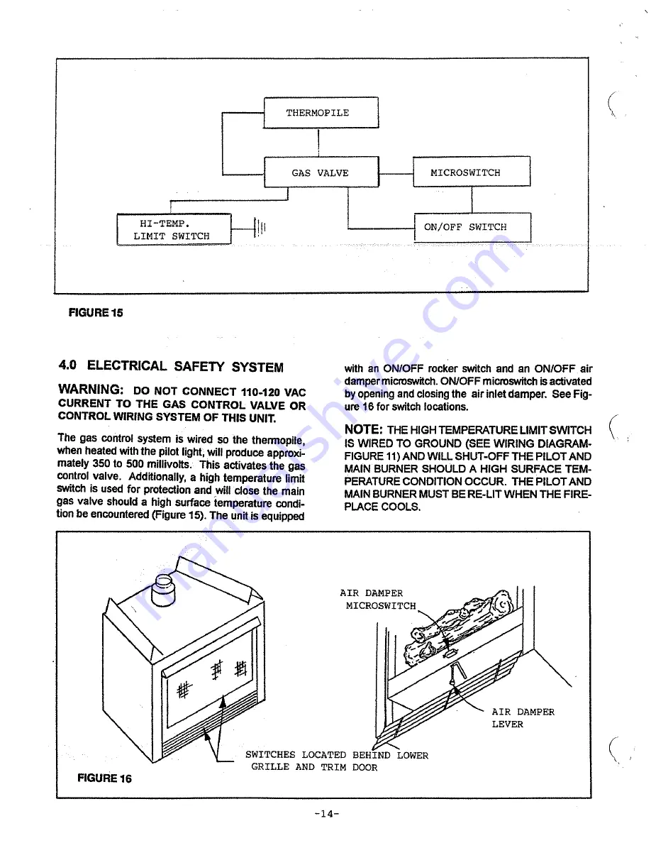 Heat-N-Glo 8000TV Installation And Operation Instructions Manual Download Page 15