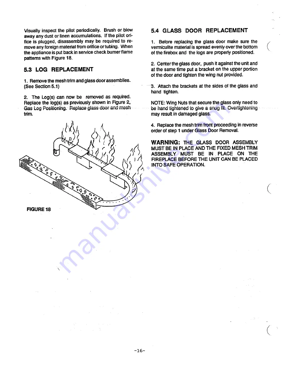 Heat-N-Glo 8000TV Installation And Operation Instructions Manual Download Page 17