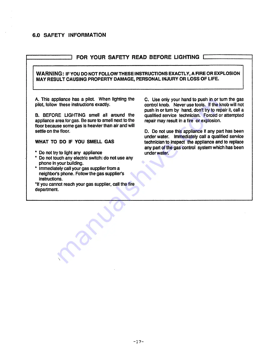 Heat-N-Glo 8000TV Installation And Operation Instructions Manual Download Page 18