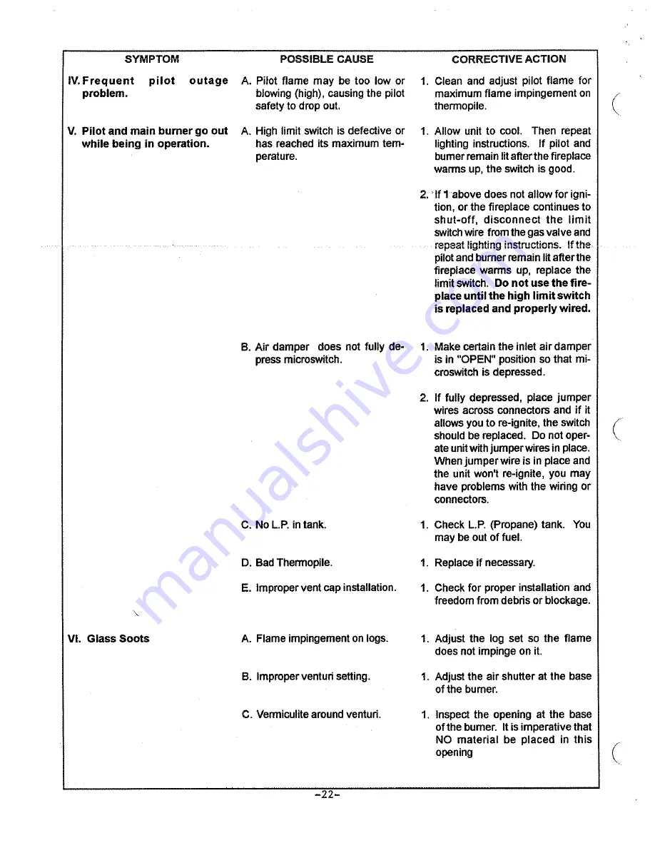 Heat-N-Glo 8000TV Installation And Operation Instructions Manual Download Page 23