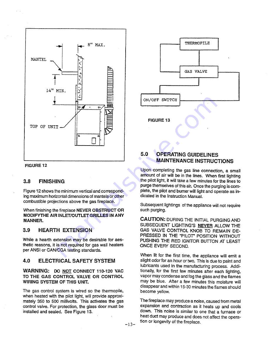 Heat-N-Glo AT-Insert Installation And Operation Instructions Manual Download Page 14