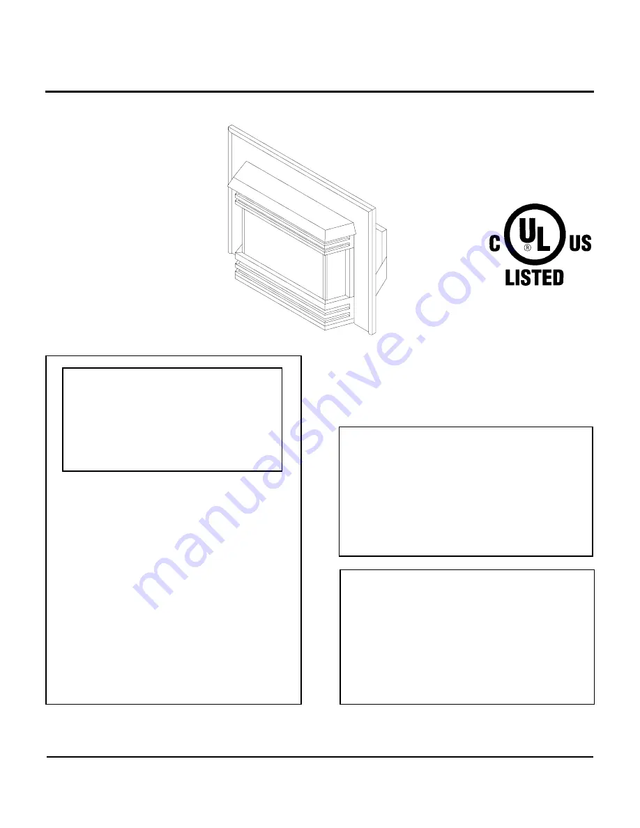 Heat-N-Glo BAY-INS Installer'S Manual Download Page 1