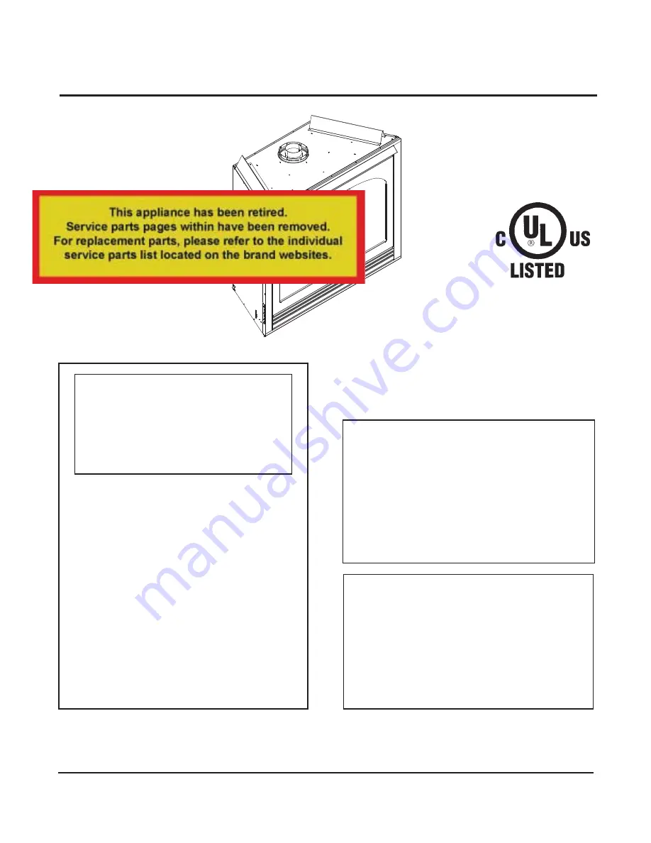 Heat-N-Glo GRAND-50 Installer'S Manual Download Page 1