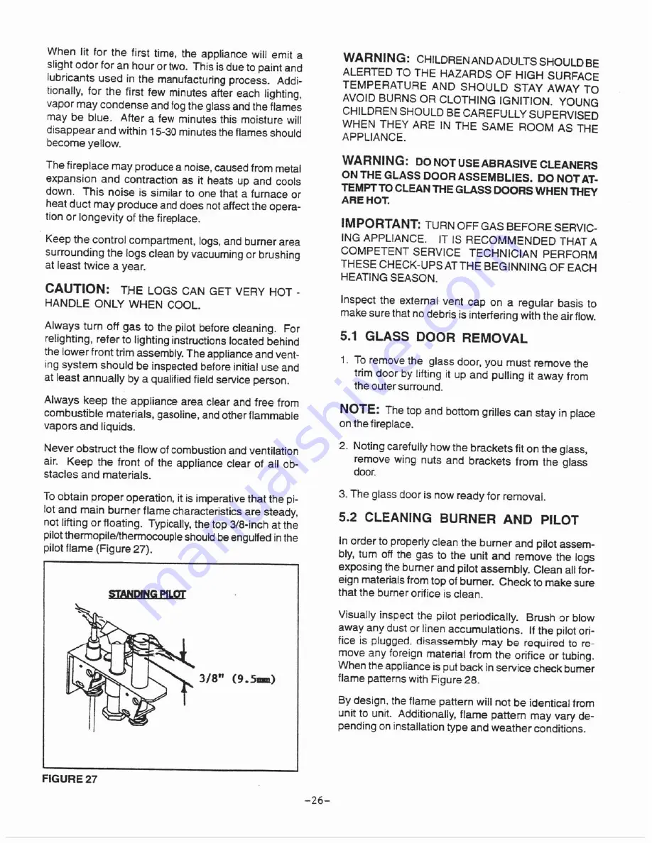 Heat-N-Glo SL-3000 Installation And Operation Manual Download Page 28