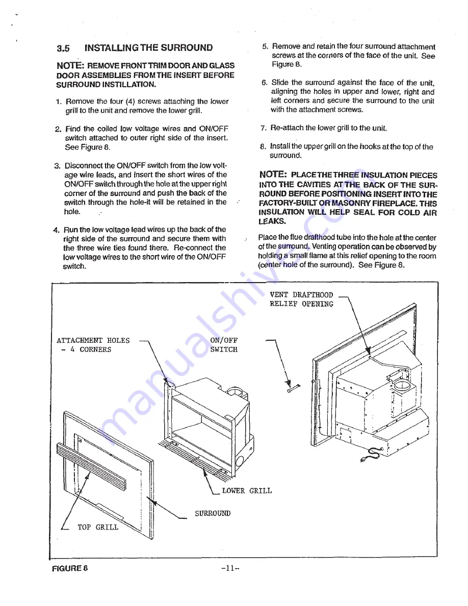 Heat-N-Glo SL-Insert Installation And Operation Instructions Manual Download Page 13