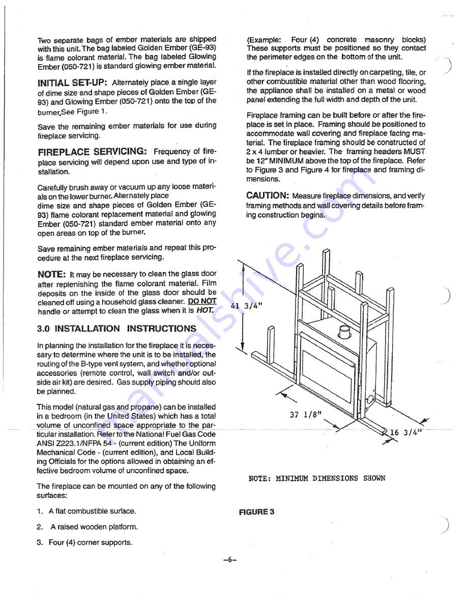 Heat-N-Glo SL-TVBLD Installation And Operation Instruction Manual Download Page 7