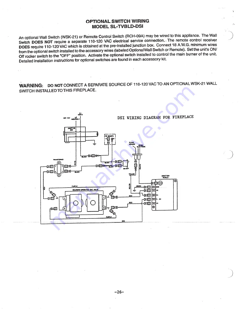 Heat-N-Glo SL-TVBLD Installation And Operation Instruction Manual Download Page 24