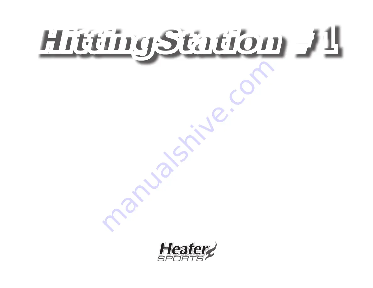 Heater Sports HittingStation 1 Скачать руководство пользователя страница 1