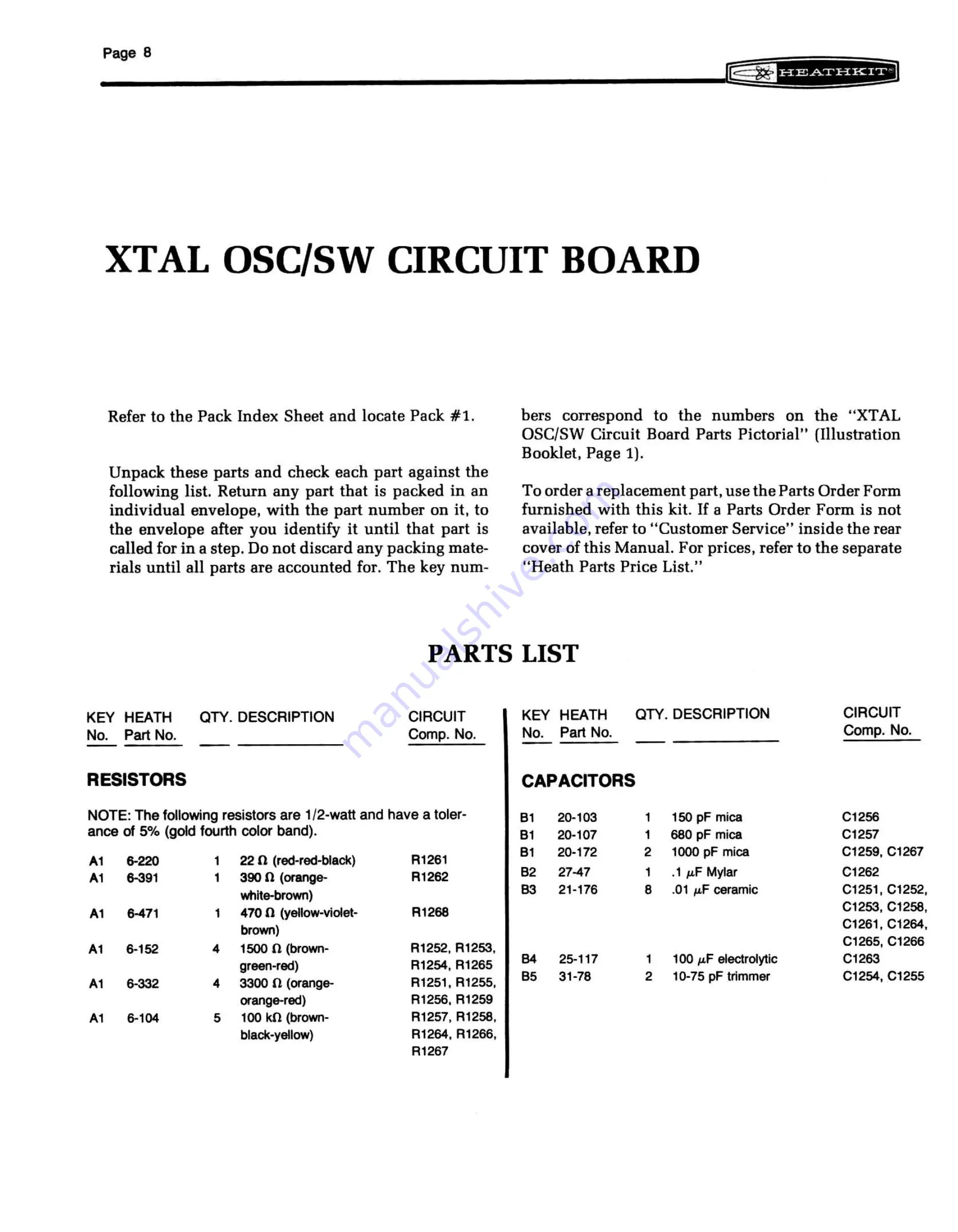 Heath Heathkit SB-644A Manual Download Page 10