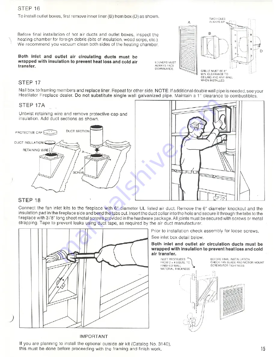 Heatilator 3138 E.P. Скачать руководство пользователя страница 14